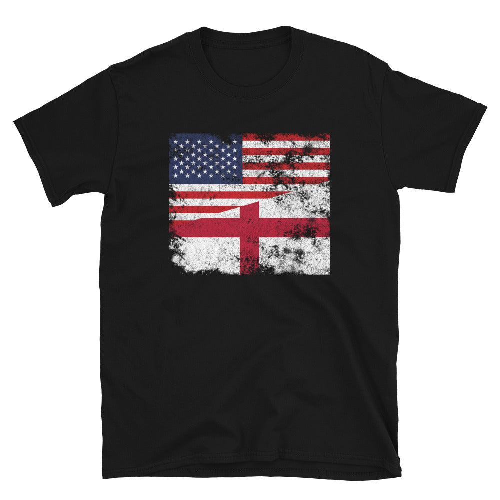 England USA Flag T-Shirt