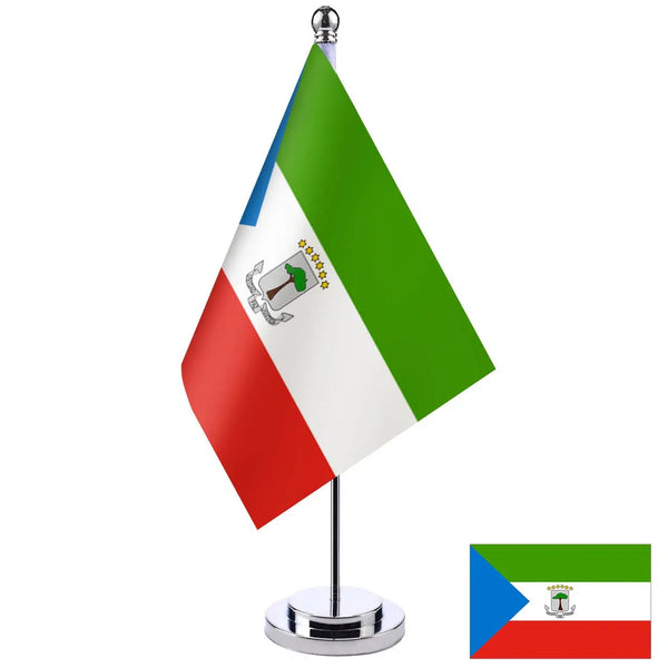 Equatorial Guinea Desk Flag - Small Office Table Flag