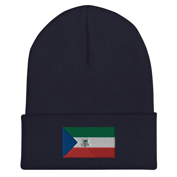 Equatorial Guinea Flag Beanie - Embroidered Winter Hat