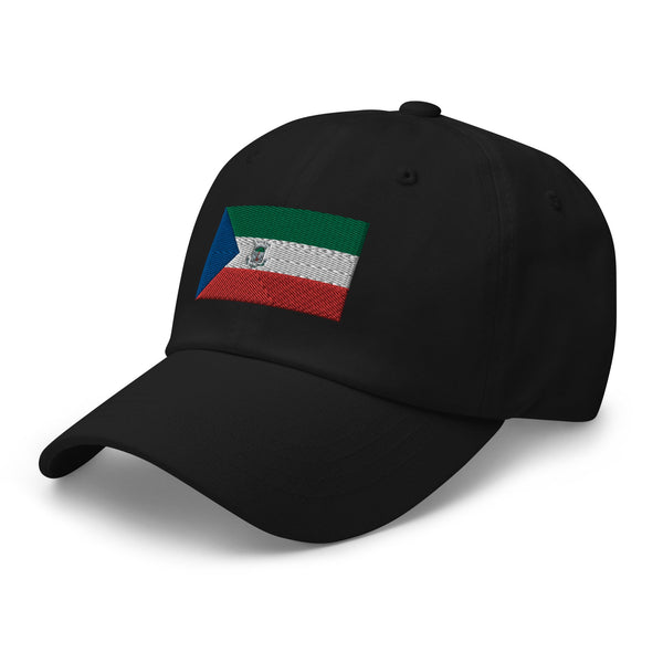 Equatorial Guinea Flag Cap - Adjustable Embroidered Dad Hat