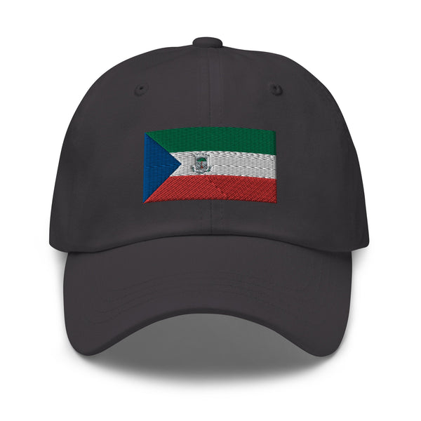 Equatorial Guinea Flag Cap - Adjustable Embroidered Dad Hat