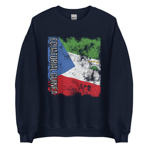 Equatorial Guinea Flag - Distressed Flag Sweatshirt