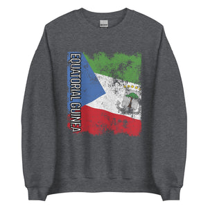 Equatorial Guinea Flag - Distressed Flag Sweatshirt