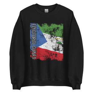 Equatorial Guinea Flag - Distressed Flag Sweatshirt