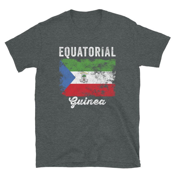 Equatorial Guinea Flag Distressed T-Shirt