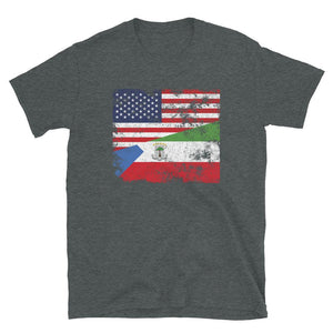 Equatorial Guinea USA Flag T-Shirt