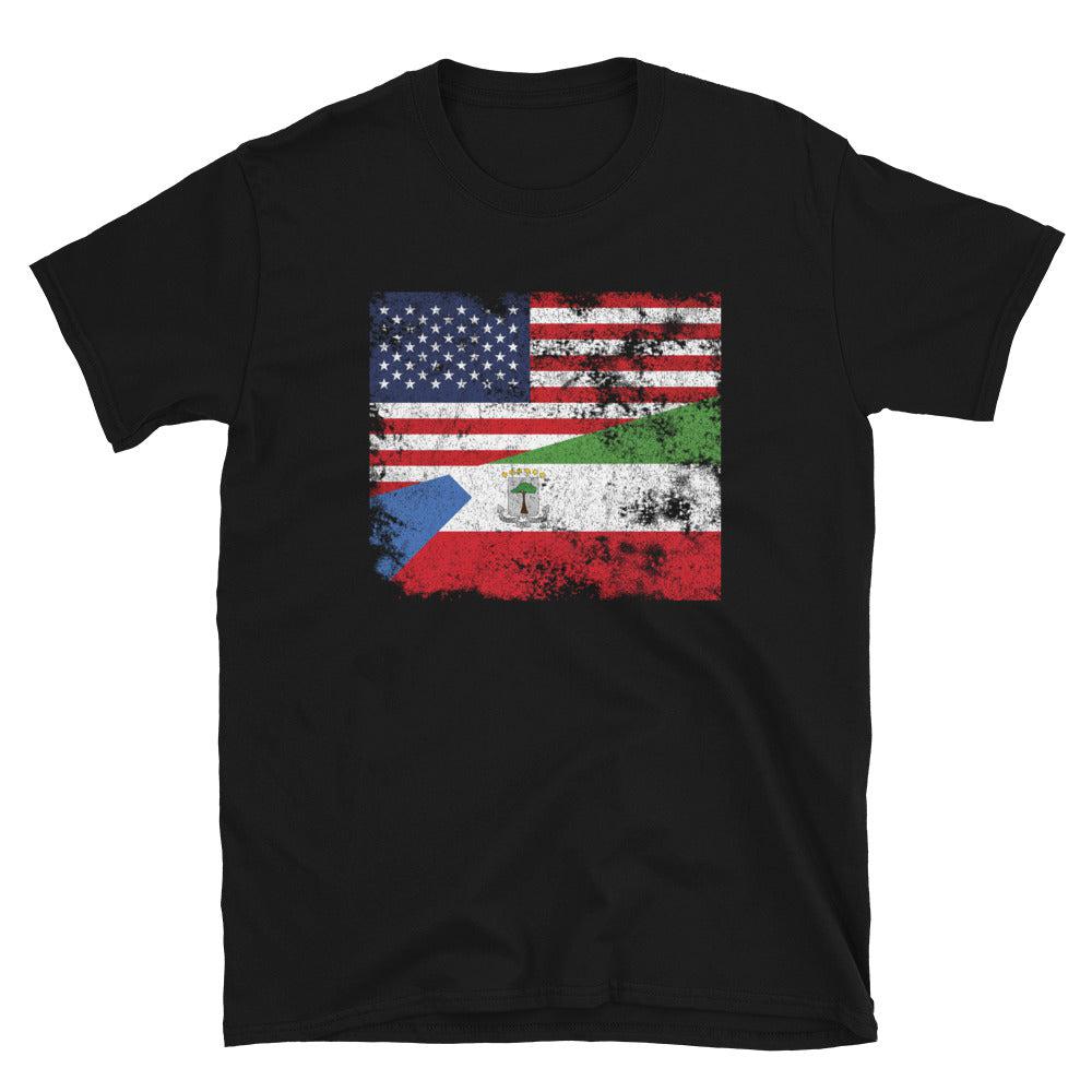 Equatorial Guinea USA Flag T-Shirt