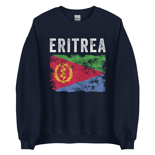 Eritrea Flag Distressed - Eritrean Flag Sweatshirt