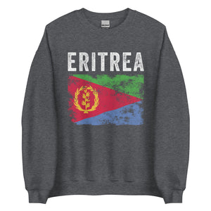 Eritrea Flag Distressed - Eritrean Flag Sweatshirt