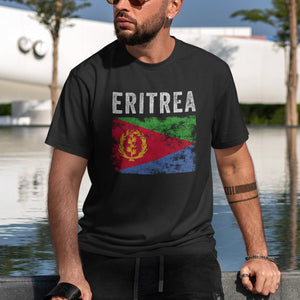 Eritrea Flag Distressed - Eritrean Flag T-Shirt