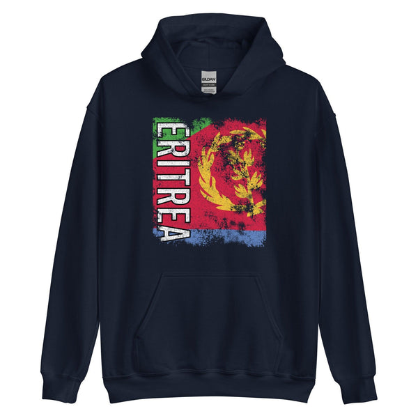 Eritrea Flag - Distressed Flag Hoodie