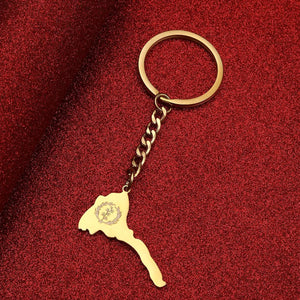 Eritrea Map Keychain