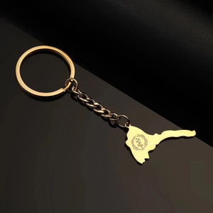 Eritrea Map Keychain