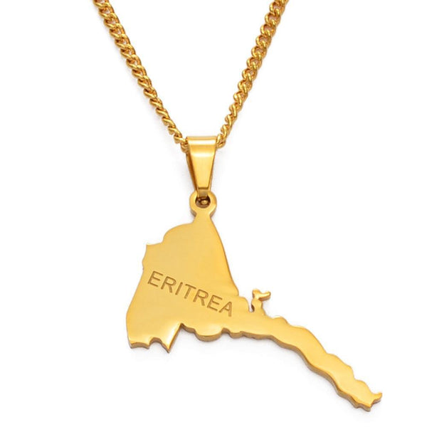 Eritrea Map Necklace