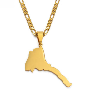 Eritrea Map Necklace