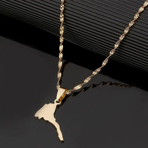 Eritrea Map Necklace