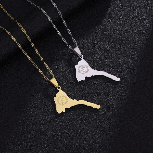 Eritrea Map Necklace