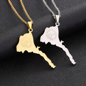 Eritrea Map Necklace