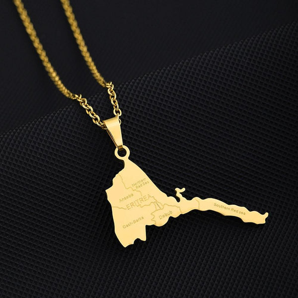 Eritrea Map Necklace