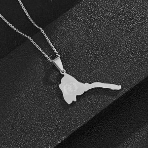 Eritrea Map Necklace