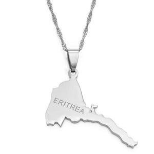 Eritrea Map Necklace