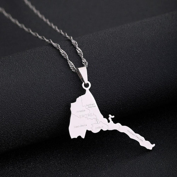 Eritrea Map Necklace