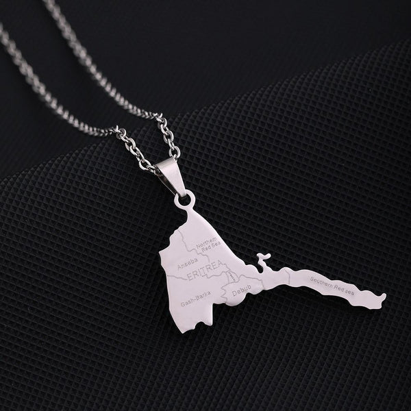 Eritrea Map Necklace