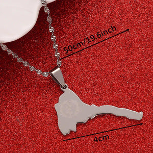 Eritrea Map Necklace