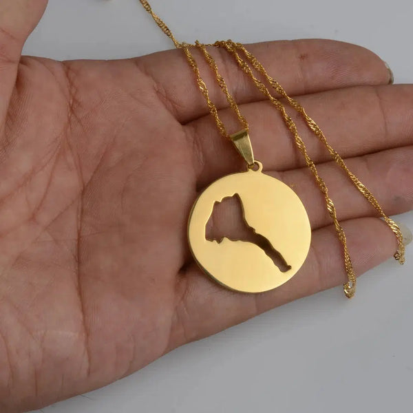 Eritrea Map Necklace