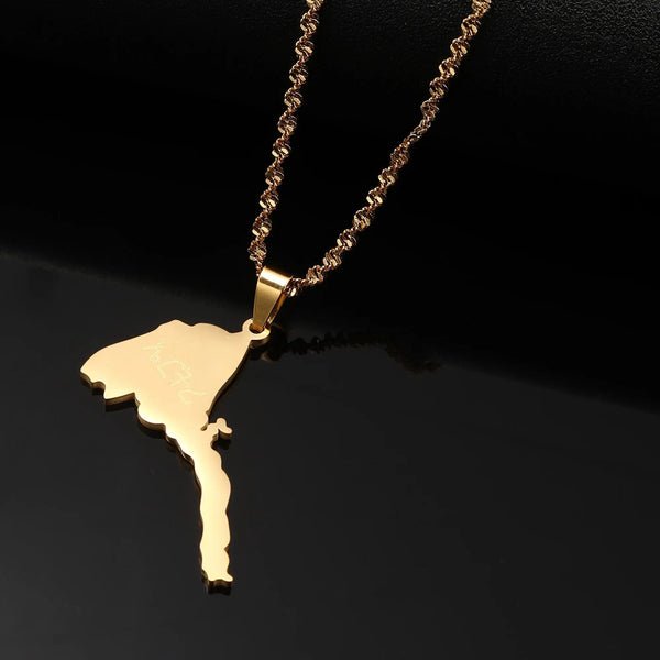 Eritrea Map Necklace