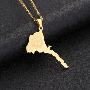 Eritrea Map Necklace