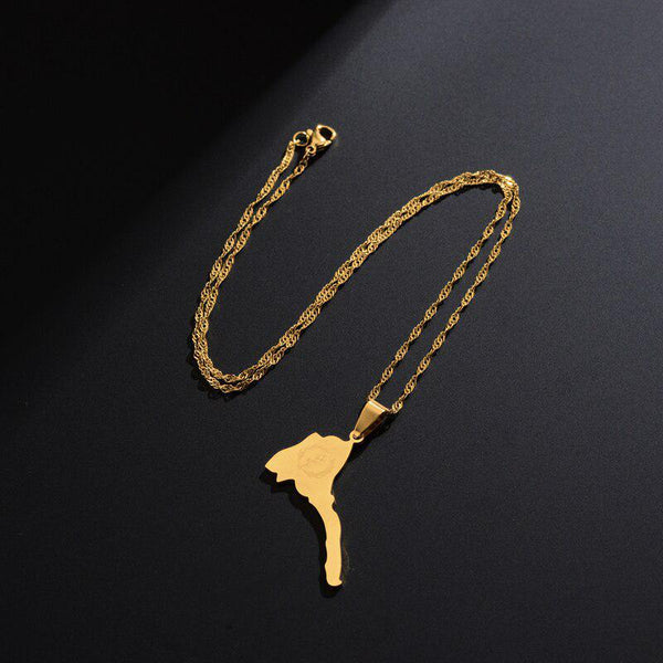 Eritrea Map Necklace