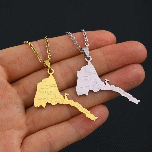 Eritrea Map Necklace