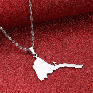 Eritrea Map Necklace