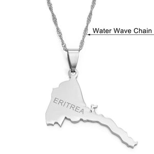 Eritrea Map Necklace