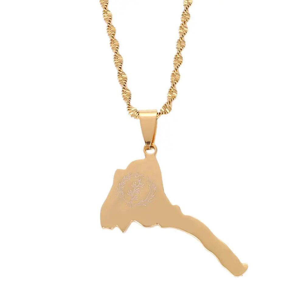 Eritrea Map Necklace