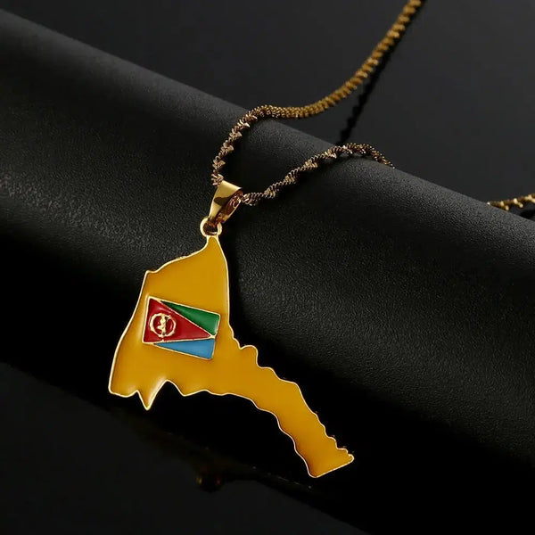 Eritrea Map Necklace