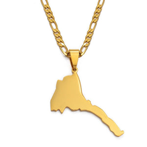 Eritrea Map Necklace