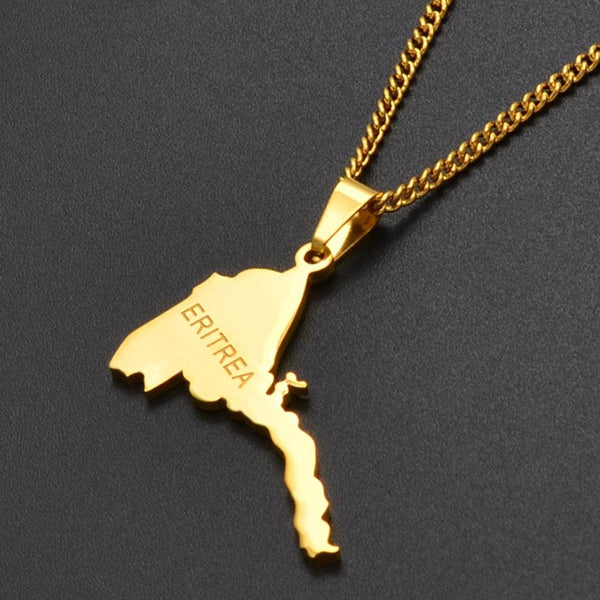 Eritrea Map Necklace