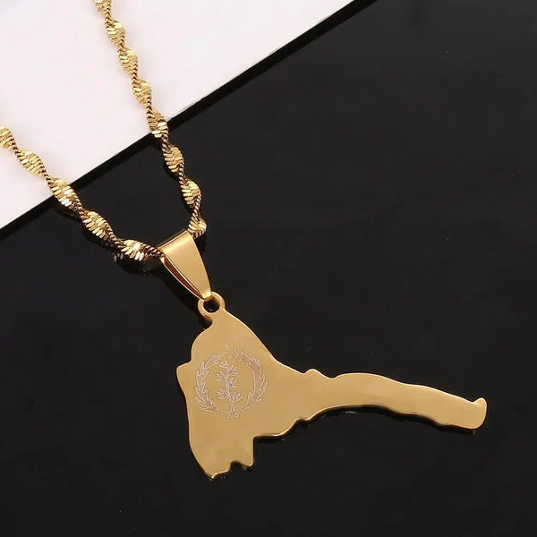 Eritrea Map Necklace