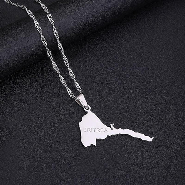 Eritrea Map Necklace