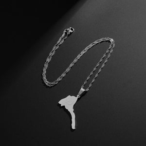 Eritrea Map Necklace