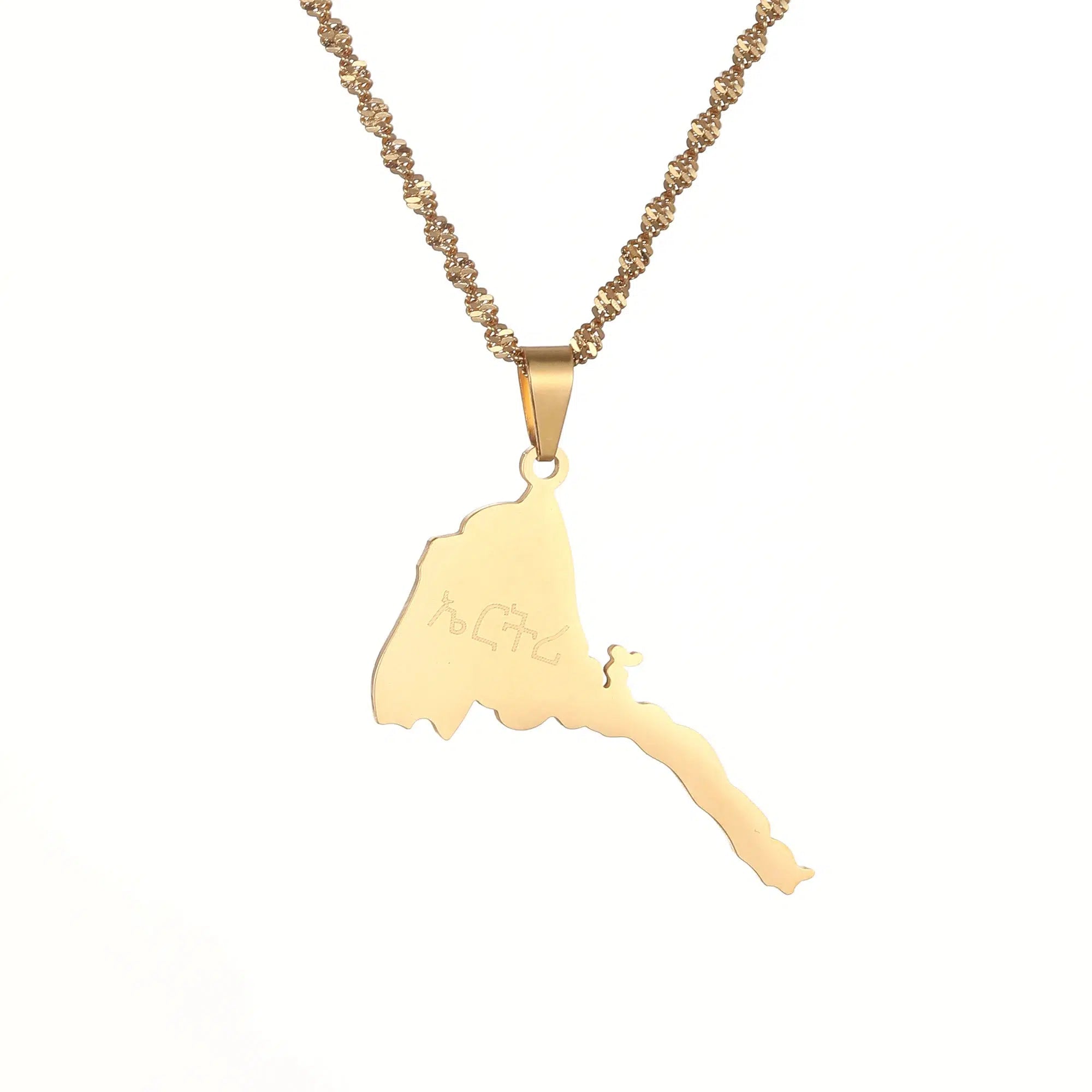 Eritrea Map Necklace