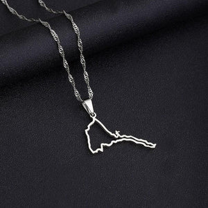 Eritrea Map Necklace