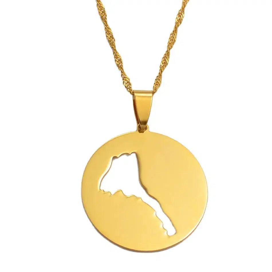 Eritrea Map Necklace