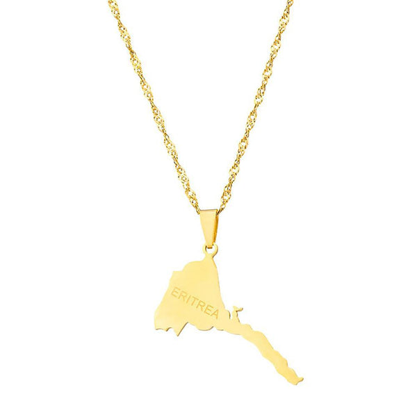 Eritrea Map Necklace