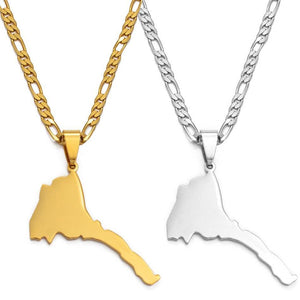 Eritrea Map Necklace