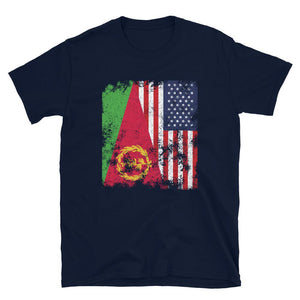 Eritrea USA Flag - Half American T-Shirt