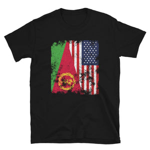 Eritrea USA Flag - Half American T-Shirt