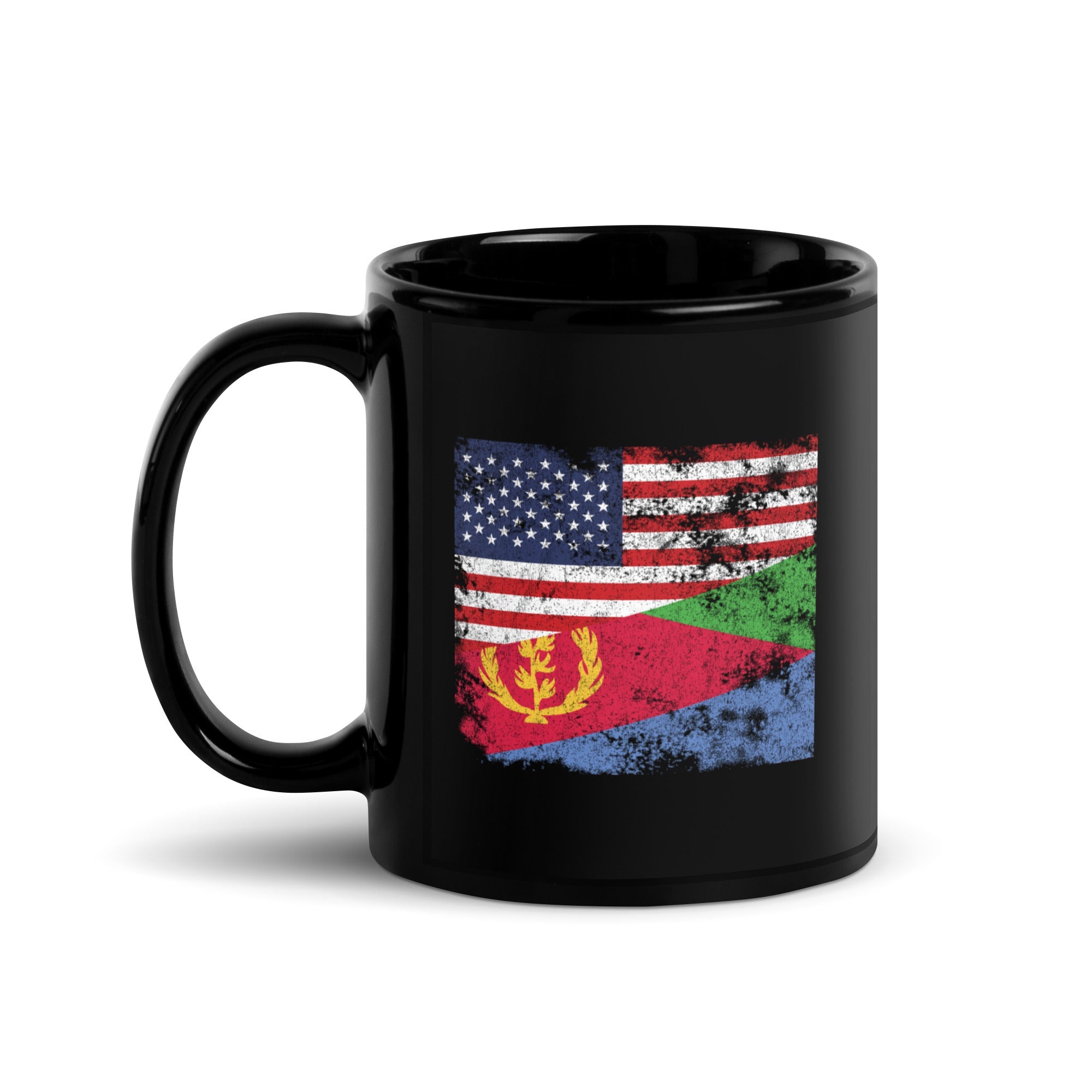 Eritrea USA Flag Mug